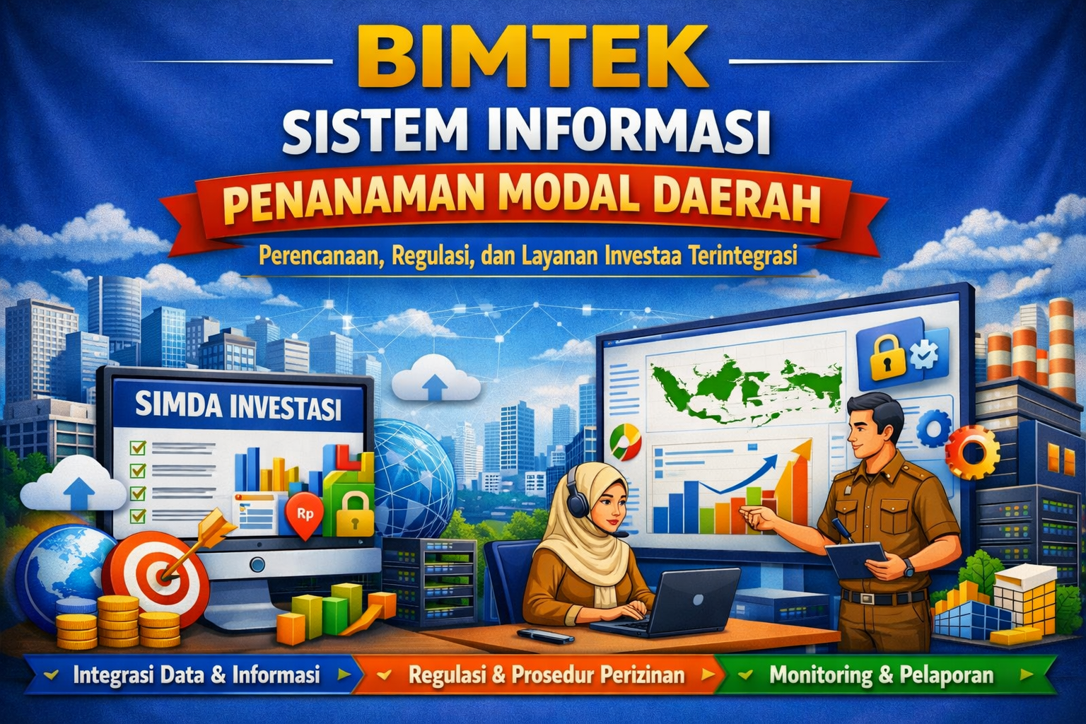 Bimtek Pedoman Perencanaan, Regulasi dan Implementasi Sistem Informasi Penanaman Modal Daerah dan Pelayanan Perizinan
