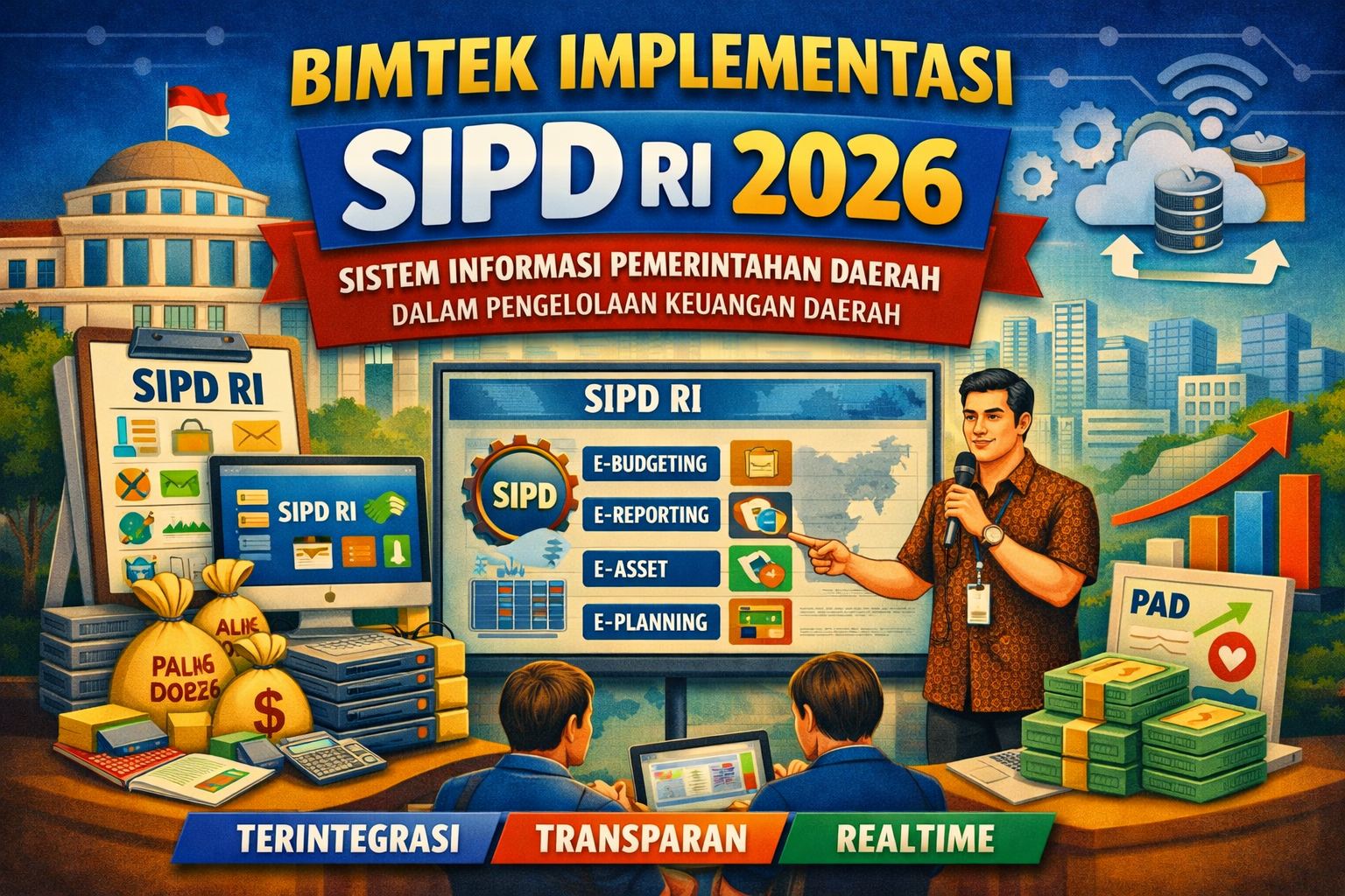 BIMTEK IMPLEMENTASI SISTEM INFORMASI PEMERINTAHAN DAERAH (SIPD RI) DALAM PENGELOLAAN KEUANGAN DAERAH TAHUN 2026