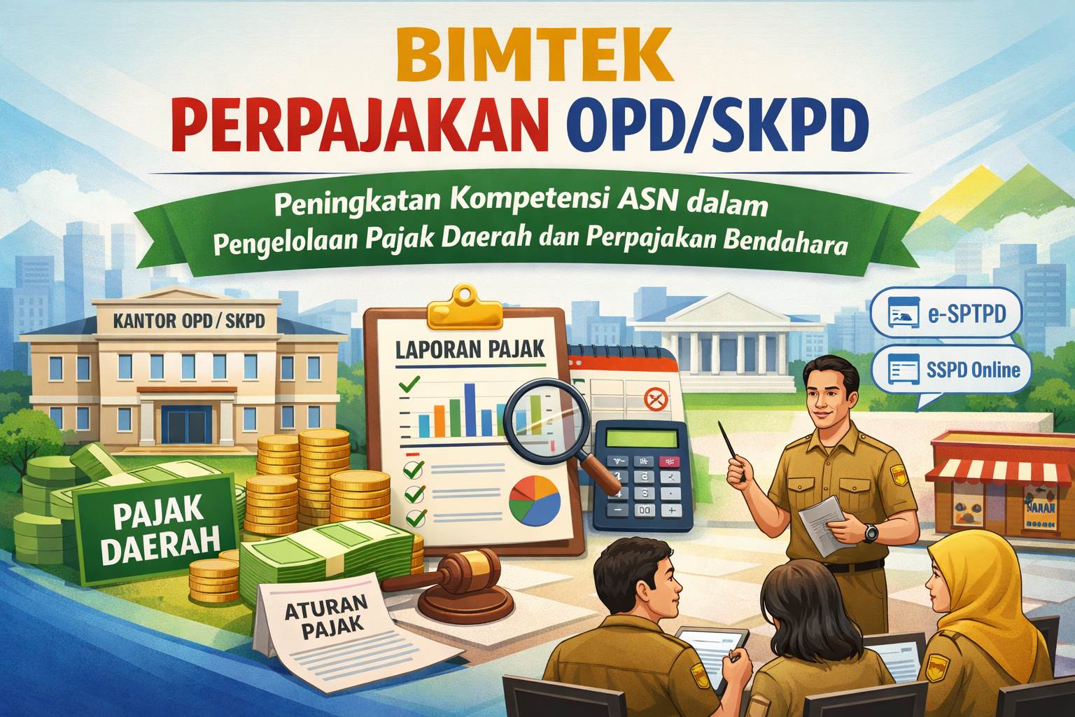 Bimtek Perpajakan OPD/SKPD: Peningkatan Kompetensi ASN dalam Pengelolaan Pajak Daerah dan Perpajakan Bendahara