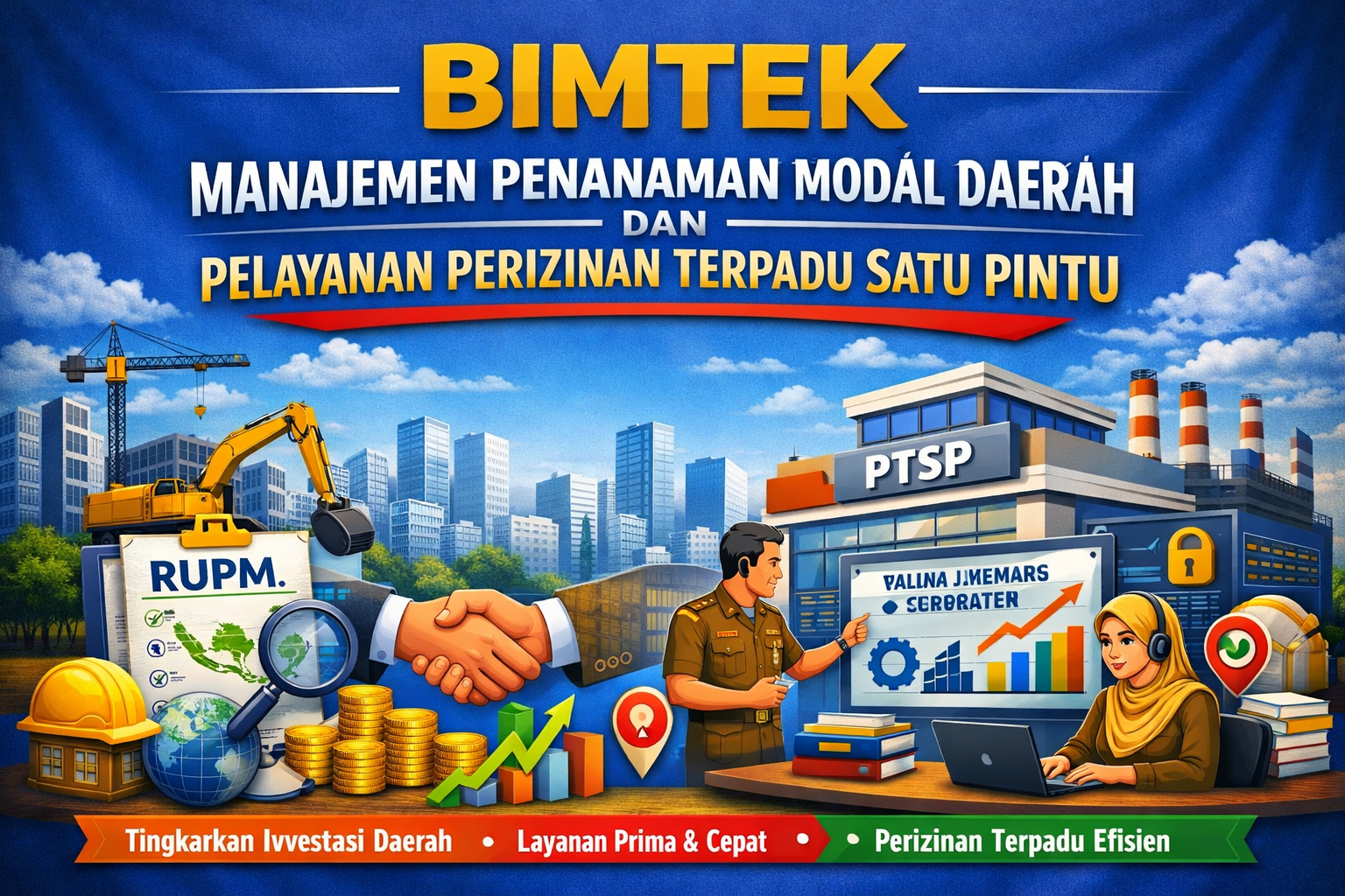 Bimtek Manajemen Penanaman Modal Daerah dan Pelayanan Perizinan Terpadu Satu Pintu